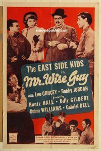 g802 MR WISE GUY one-sheet movie poster R49 Leo Gorcey, East Side Kids!