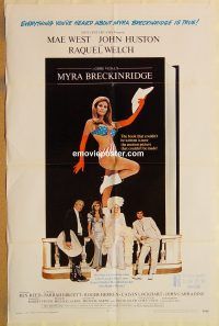 g812 MYRA BRECKINRIDGE int'l one-sheet movie poster '70 Mae West, Welch