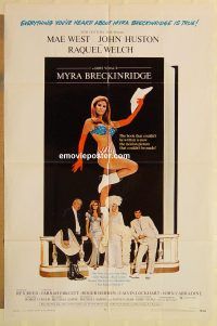 g811 MYRA BRECKINRIDGE one-sheet movie poster '70 Mae West, Raquel Welch