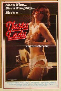 g815 NASTY LADY one-sheet movie poster '84 Tara Aire, she's naughty!