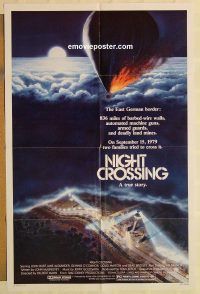 g834 NIGHT CROSSING one-sheet movie poster '82 John Hurt, Jane Alexander