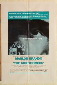 g840 NIGHTCOMERS one-sheet movie poster '72 Marlon Brando, Beacham
