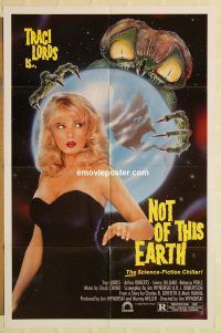 g846 NOT OF THIS EARTH one-sheet movie poster '88 Traci Lords