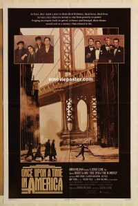 g860 ONCE UPON A TIME IN AMERICA advance one-sheet movie poster '84 Leone