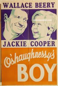 g013 O'SHAUGHNESSY'S BOY Leader Press one-sheet movie poster '35 Beery