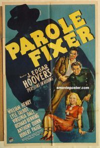 g886 PAROLE FIXER one-sheet movie poster '40 William Henry, Lyle Talbot