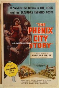 g896 PHENIX CITY STORY one-sheet movie poster '55 film noir, Kiley