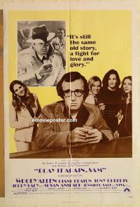 g901 PLAY IT AGAIN SAM one-sheet movie poster '72 Woody Allen, Keaton