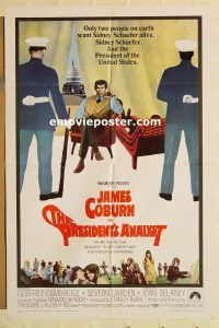 g916 PRESIDENT'S ANALYST one-sheet movie poster '68 James Coburn