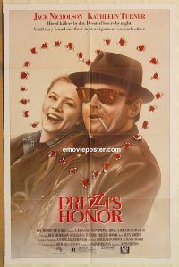g927 PRIZZI'S HONOR one-sheet movie poster '85 Jack Nicholson, Turner