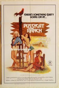 g935 PUSSYCAT RANCH one-sheet movie poster '78 Samantha Fox, sexploitation!