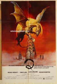 g936 Q one-sheet movie poster '82 great Boris fantasy artwork!