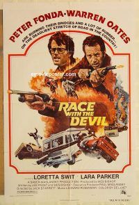 g941 RACE WITH THE DEVIL one-sheet movie poster '75 Peter Fonda, Oates