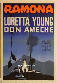 g015 RAMONA Leader Press one-sheet movie poster '36 Loretta Young