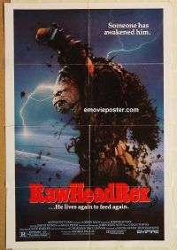 g950 RAWHEAD REX one-sheet movie poster '86 Clive Barker horror!