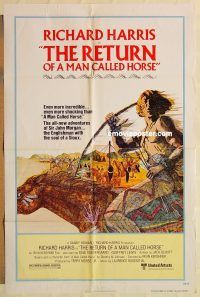 g956 RETURN OF A MAN CALLED HORSE one-sheet movie poster '76 Harris