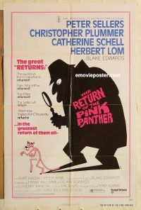 g962 RETURN OF THE PINK PANTHER one-sheet movie poster '75 Peter Sellers