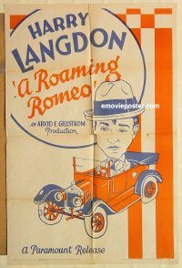 g973 ROAMING ROMEO one-sheet movie poster '33 Harry Langdon, Nell O'Day