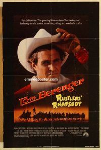 g988 RUSTLERS' RHAPSODY one-sheet movie poster '85 Tom Berenger, Rey