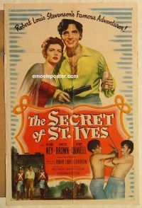 h012 SECRET OF ST. IVES one-sheet movie poster '49 Robert Louis Stevenson