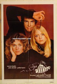 h025 SHAMPOO one-sheet movie poster '75 Warren Beatty, Christie, Hawn