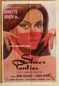h029 SHEER PANTIES one-sheet movie poster '79 Annette Haven, sexy artwork!