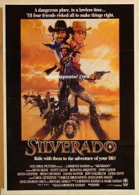 h041 SILVERADO int'l one-sheet movie poster '85 Kevin Kline, Kevin Costner