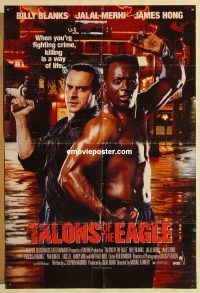 h137 TALONS OF THE EAGLE one-sheet movie poster '92 fighting crime!
