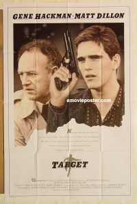 h139 TARGET one-sheet movie poster '85 Matt Dillon, Gene Hackman