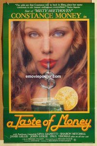 h143 TASTE OF MONEY one-sheet movie poster '83 Gianetti, sexploitation!