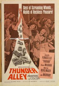h177 THUNDER ALLEY one-sheet movie poster '67 Funicello, Avalon