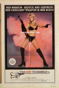 h190 TOO HOT TO HANDLE one-sheet movie poster '77 deadly Cheri Caffaro!