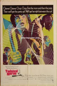 h207 TWISTED NERVE one-sheet movie poster '69 Hayley Mills