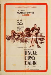 h214 UNCLE TOM'S CABIN one-sheet movie poster '69 Kroger Babb