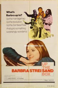 h225 UP THE SANDBOX style B one-sheet movie poster '73 Barbra Streisand