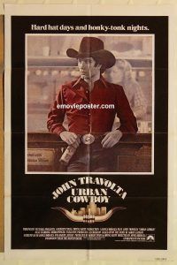 h226 URBAN COWBOY one-sheet movie poster '80 John Travolta, Debra Winger