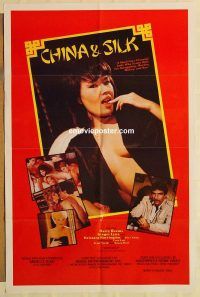 g248 CHINA & SILK video one-sheet movie poster '84 murder, money & sex!