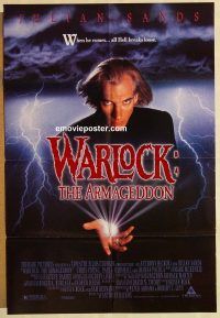 h252 WARLOCK THE ARMAGEDDON one-sheet movie poster '93 Julian Sands