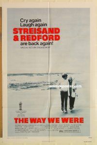 h259 WAY WE WERE one-sheet movie poster R75 Barbra Streisand, Redford