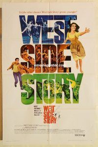 h265 WEST SIDE STORY one-sheet movie poster R68 Natalie Wood, Rita Moreno