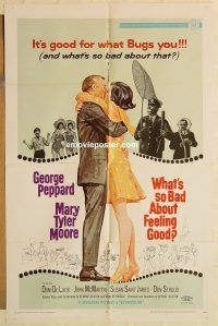 h269 WHAT'S SO BAD ABOUT FEELING GOOD one-sheet movie poster '68 Peppard