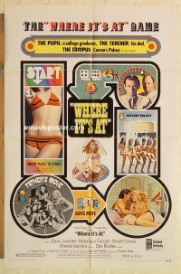 h274 WHERE IT'S AT one-sheet movie poster '69 Las Vegas casino gambling!