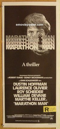 k678 MARATHON MAN Australian daybill movie poster '76 Dustin Hoffman