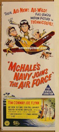 k680 McHALE'S NAVY JOINS THE AIR FORCE Australian daybill movie poster '65