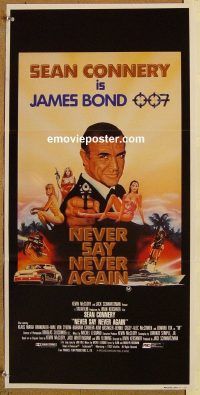 k698 NEVER SAY NEVER AGAIN Australian daybill movie poster '83 James Bond