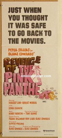 k743 REVENGE OF THE PINK PANTHER Australian daybill movie poster '78