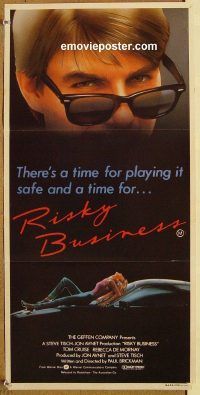k745 RISKY BUSINESS Australian daybill movie poster '83 Tom Cruise