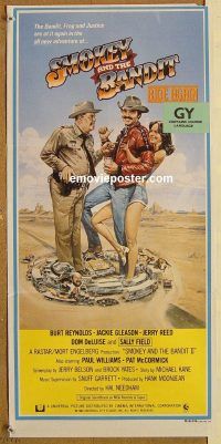 k765 SMOKEY & THE BANDIT 2 Australian daybill movie poster '80 Reynolds