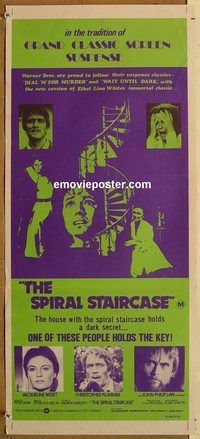 k773 SPIRAL STAIRCASE Australian daybill movie poster '75 Bisset