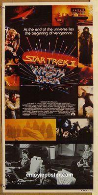 k778 STAR TREK 2 Australian daybill movie poster '82 Leonard Nimoy, Shatner